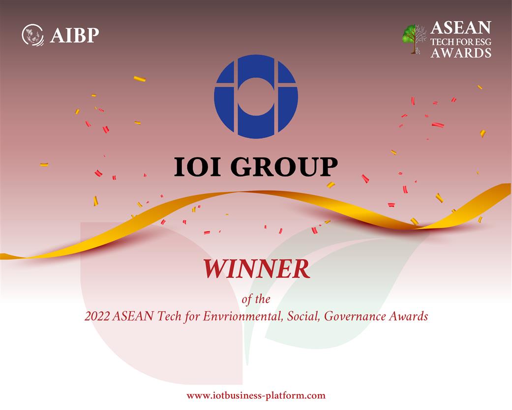 IOI Wins 2022 ASEAN Tech For ESG Awards - IOI Group